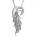 Single Wing 925 Sterling Silver Pendants Jewelry with CZ